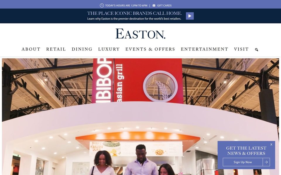 Easton Town Center website
