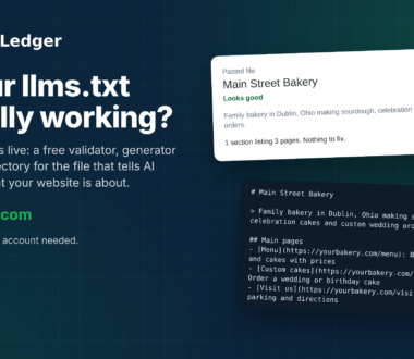 We Built LLMs Ledger: A Free llms.txt Checker, Generator and Directory